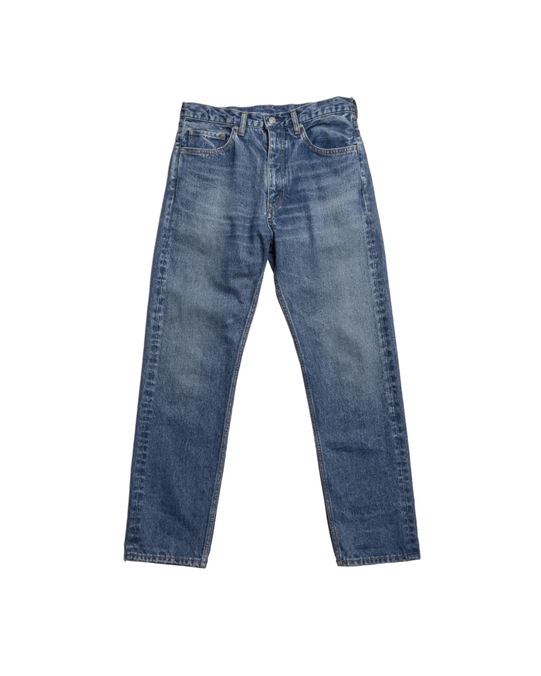 5 POCKET REGULAR PANTS -USED WASHED DENIM-