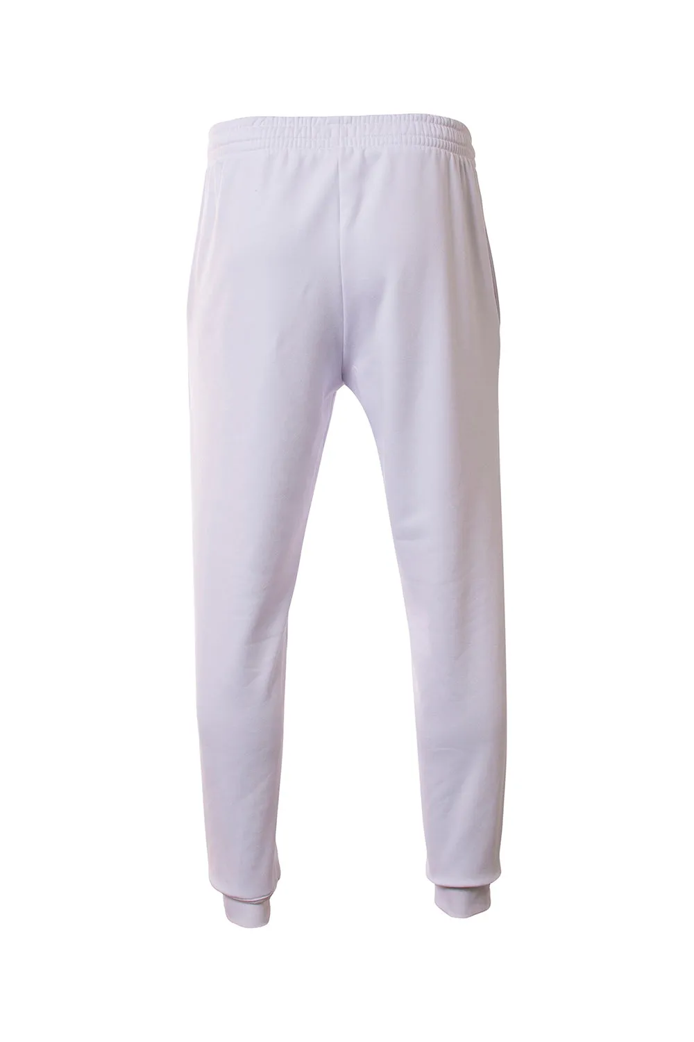 A4 Mens Sprint Tech Fleece Jogger Sweatpants w/ Pockets - White