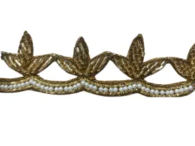 Antique Gold Zardozi Handwork Trim