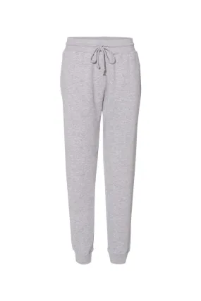 Badger Womens Athletic Fleece Jogger Sweatpants w/ Pockets - Oxford Grey