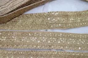 Beige Fancy Zari Work Embroidered Border