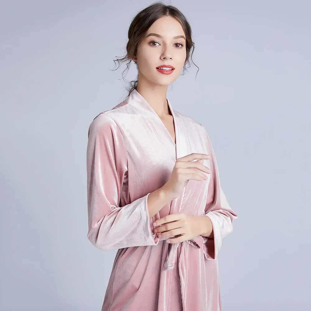 Bridesmaid Gifts Personalized Bridesmaid Robes Customized Velvet Robe Embroidered Bridal Party Robe