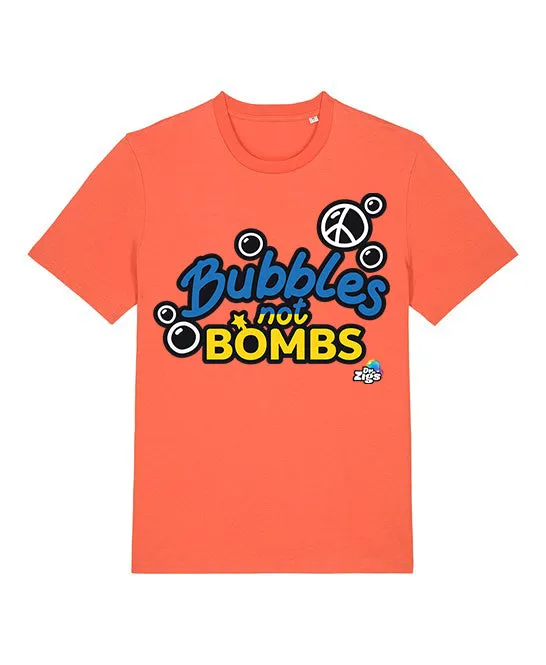 Bubbles Not Bombs T-shirt - Ukraine Flag Version