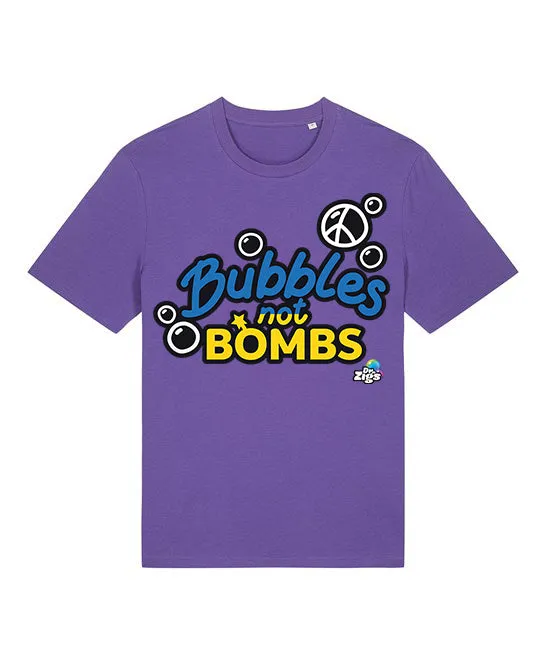 Bubbles Not Bombs T-shirt - Ukraine Flag Version