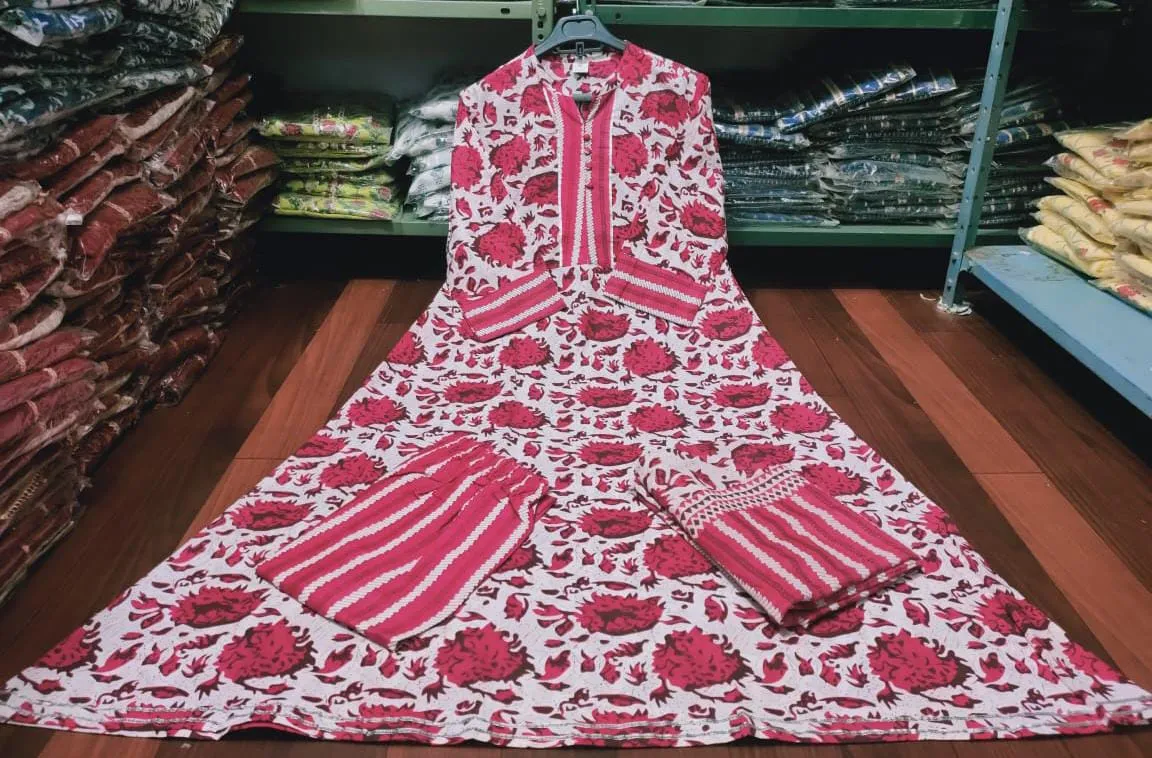 Casual Kurta Sets for Women-SHKS1065