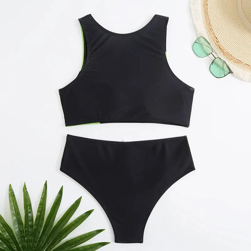 Checker Charm Sportive Swimwear