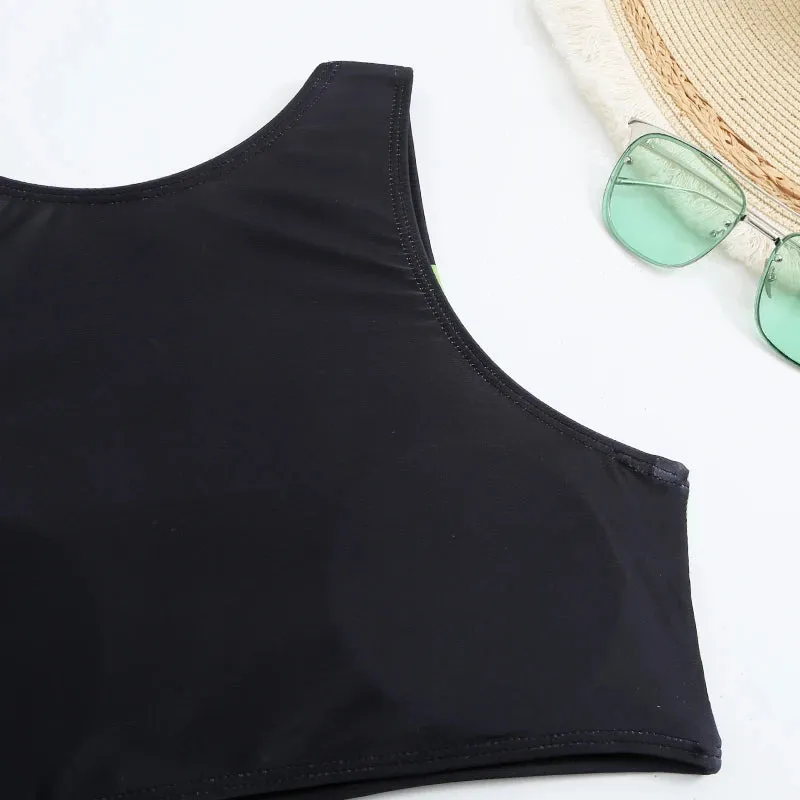 Checker Charm Sportive Swimwear