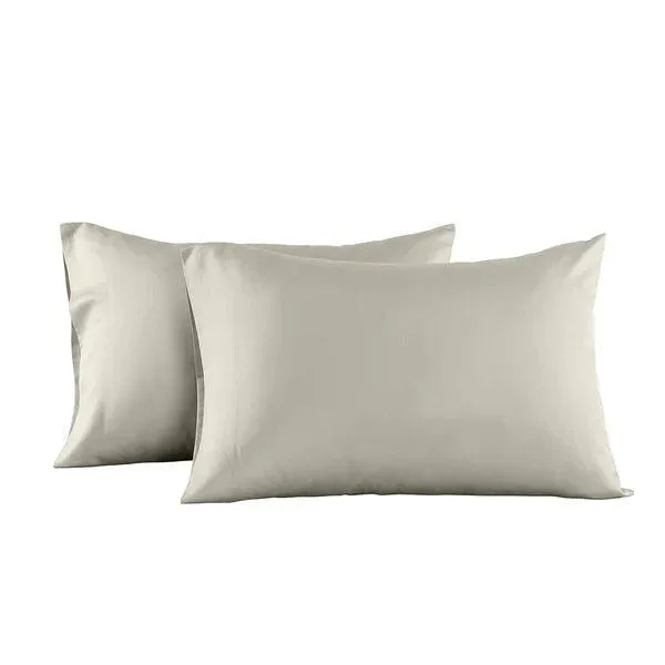 CinchFit American Made Luxury 600TC Thick Quality 100% Cotton Queen And King Pillowcase Set