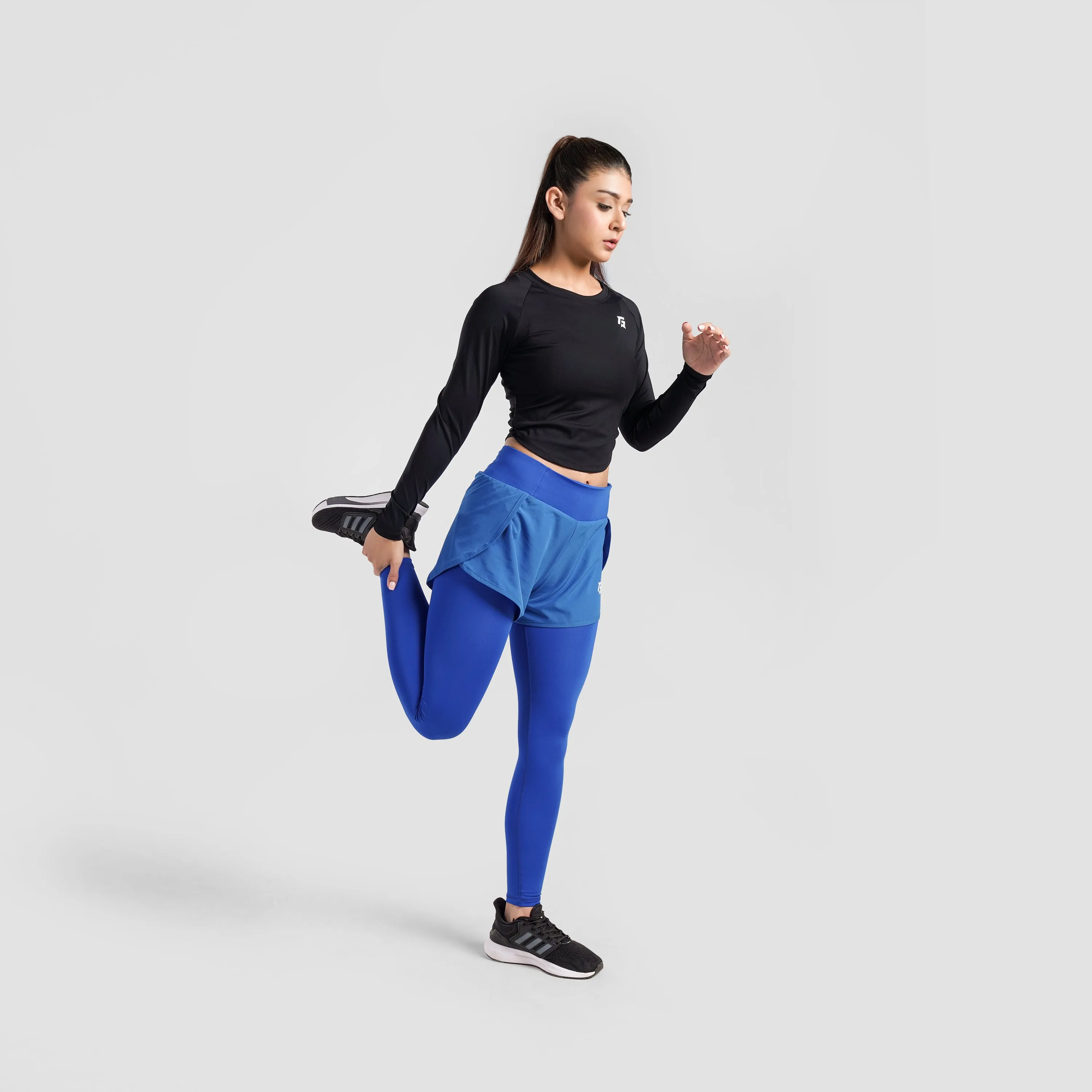 Compression Leggings Shorts (Electric Blue)