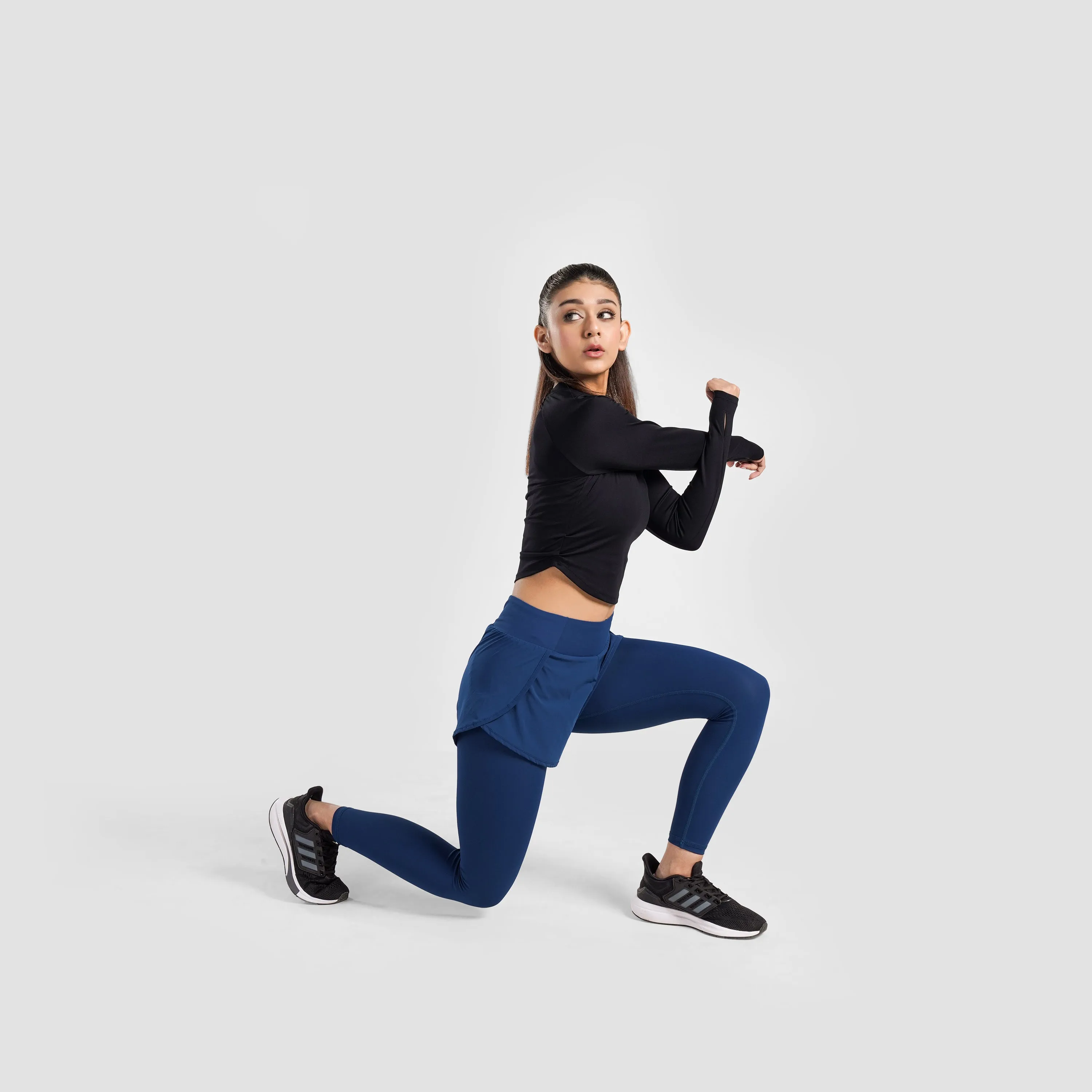 Compression Leggings Shorts (Teal)