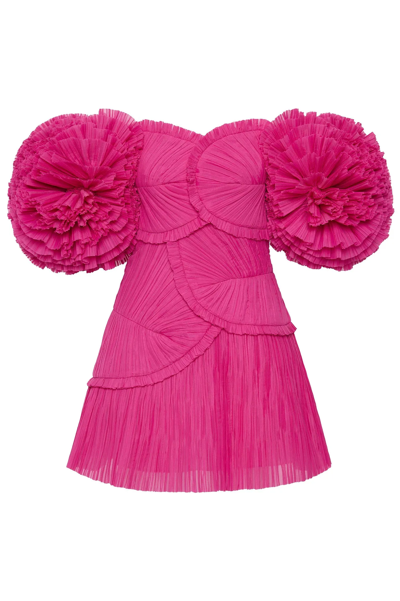 Crystallise Pleated Mini Dress