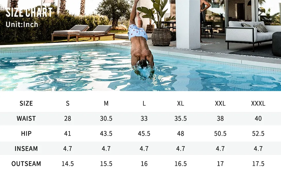 CURTIS Swim STRETCH Trunks with Compression Liner F