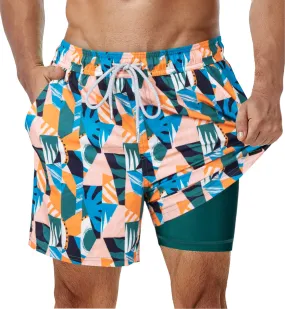 CURTIS Swim STRETCH Trunks with Compression Liner F