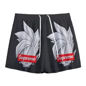 DBZ Zamasu Supreme Kai Logo Creative Black Edition Mesh Shorts