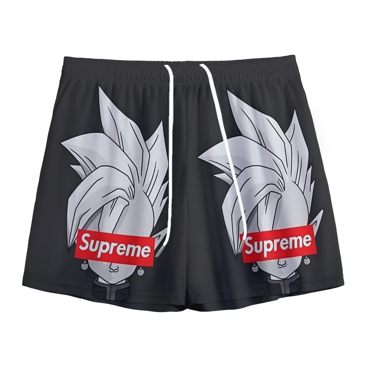 DBZ Zamasu Supreme Kai Logo Creative Black Edition Mesh Shorts