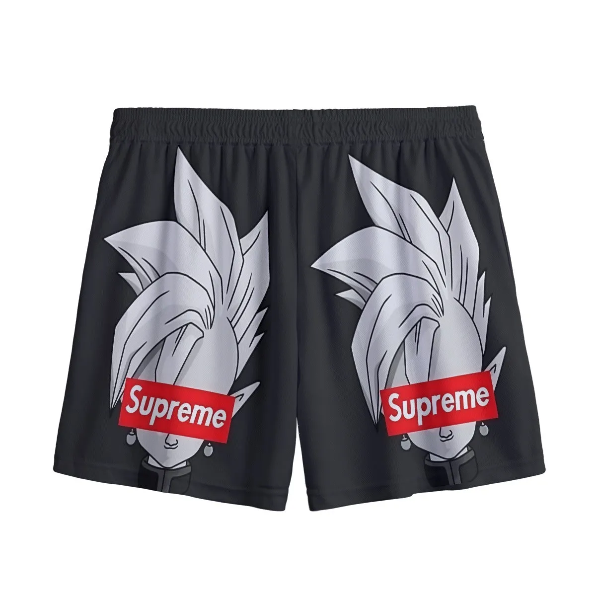 DBZ Zamasu Supreme Kai Logo Creative Black Edition Mesh Shorts