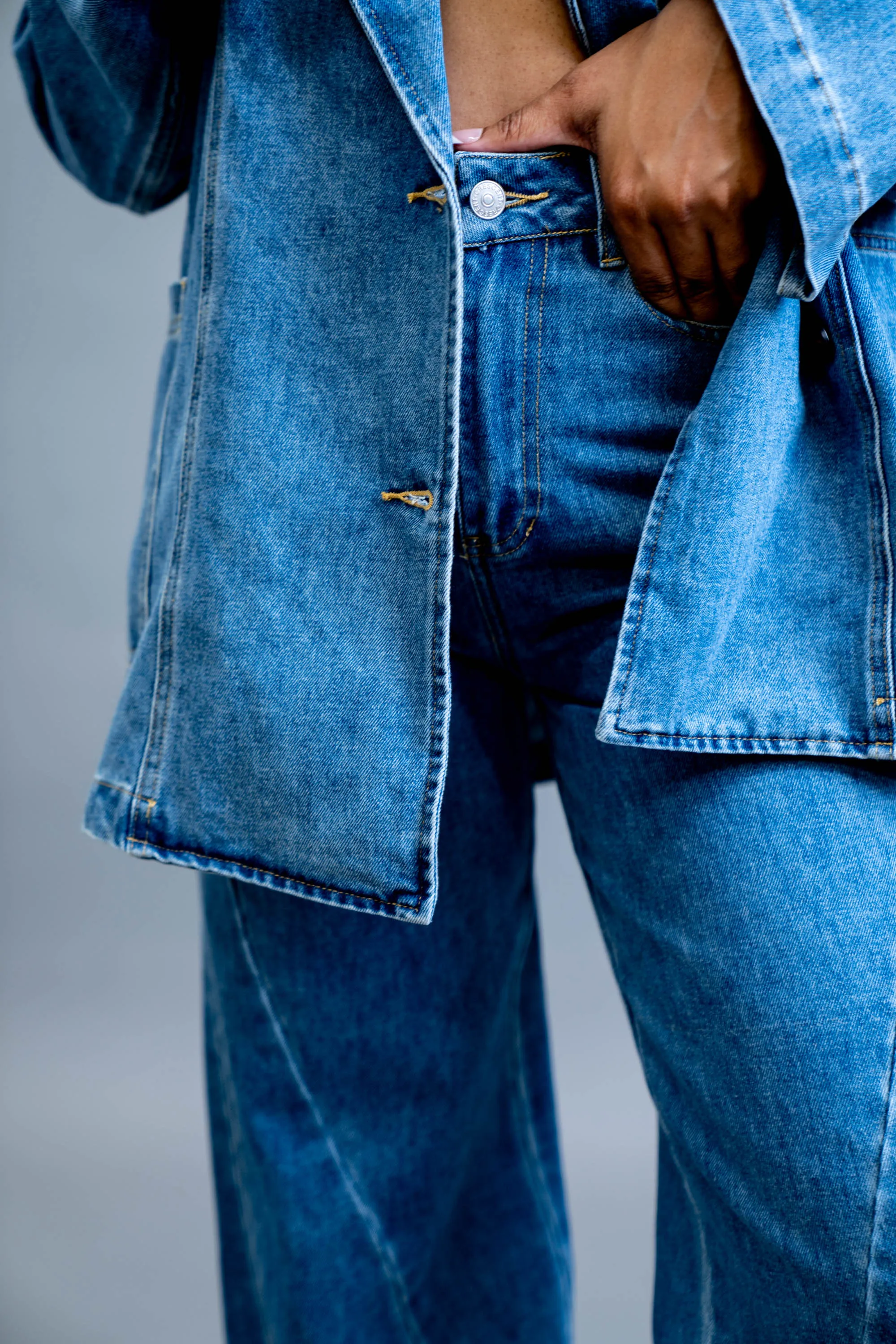 Denim Flare Pants