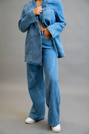 Denim Flare Pants