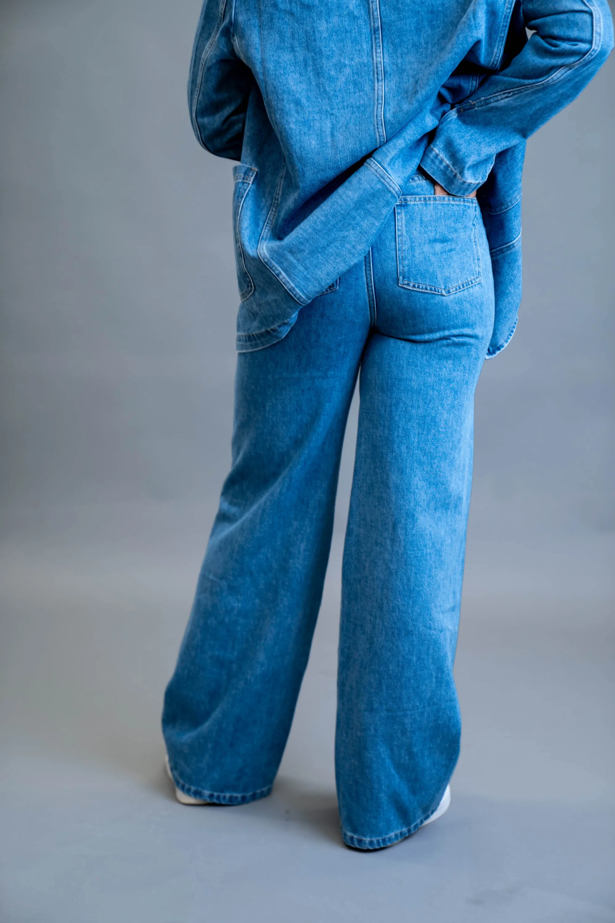 Denim Flare Pants