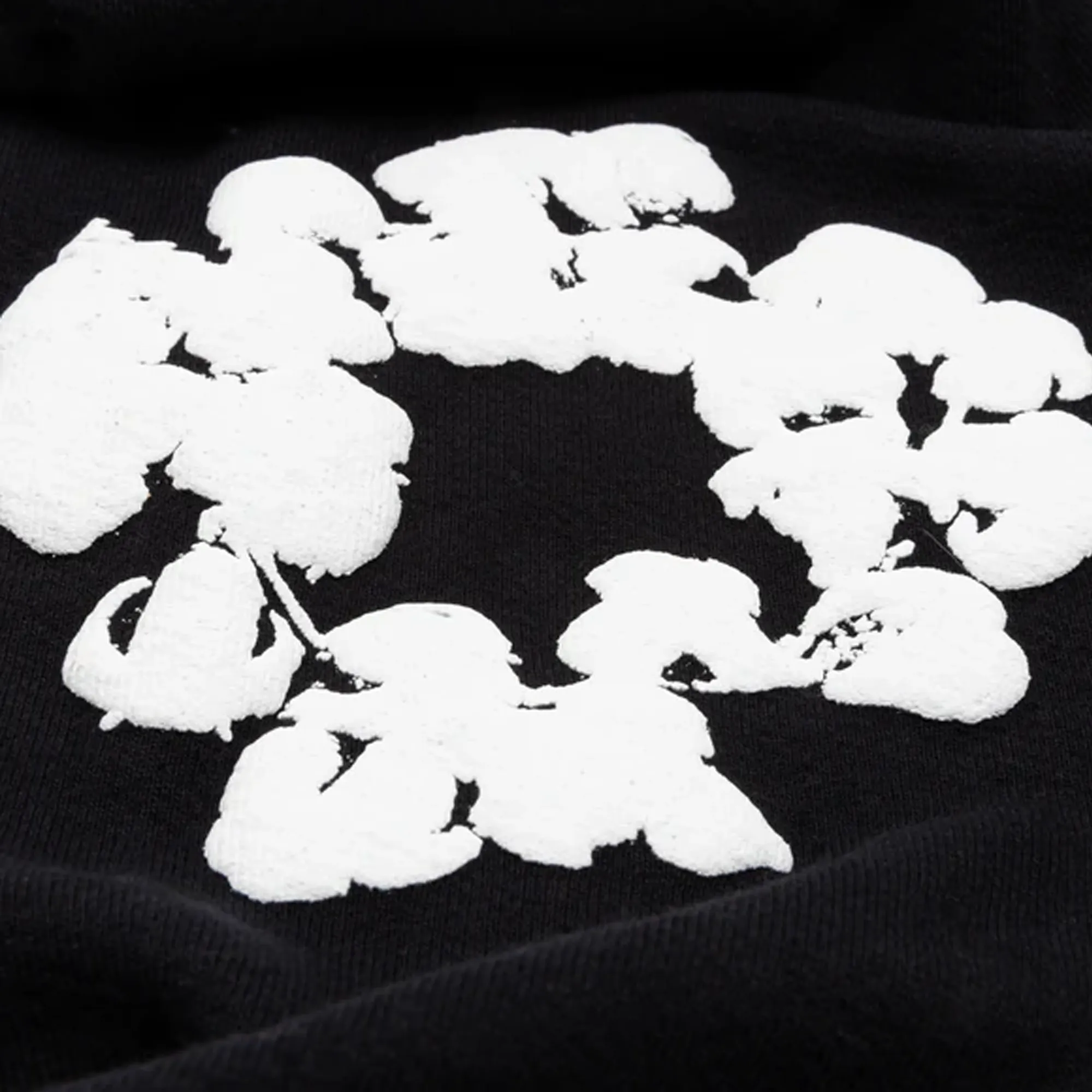 DENIM TEARS THE COTTON WREATH SWEATPANTS BLACK