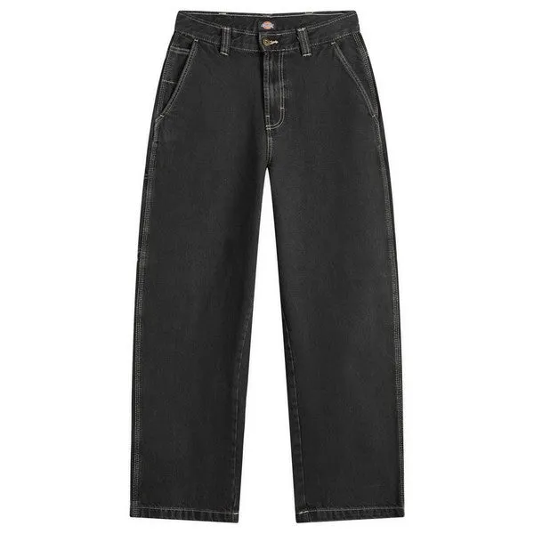 Dickies Madison Denim Pants Loose Fit Black Wash