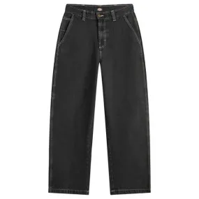 Dickies Madison Denim Pants Loose Fit Black Wash