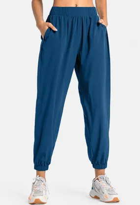 Elastic Waist Pocket Jogger Sweatpants