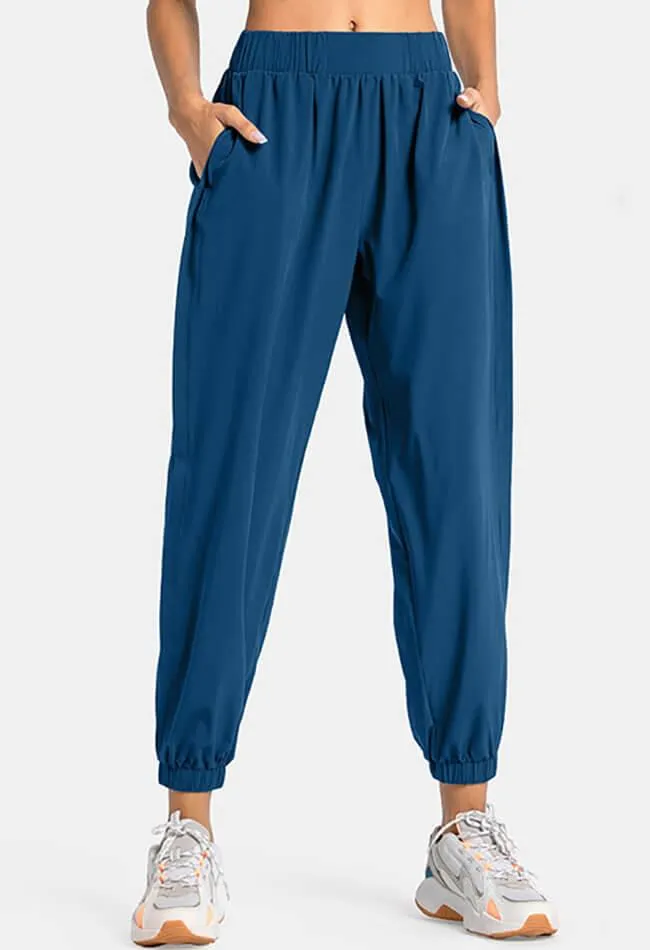 Elastic Waist Pocket Jogger Sweatpants