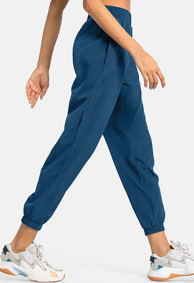 Elastic Waist Pocket Jogger Sweatpants