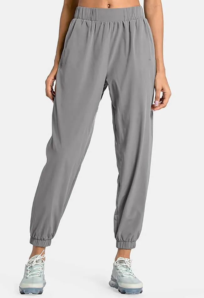 Elastic Waist Pocket Jogger Sweatpants