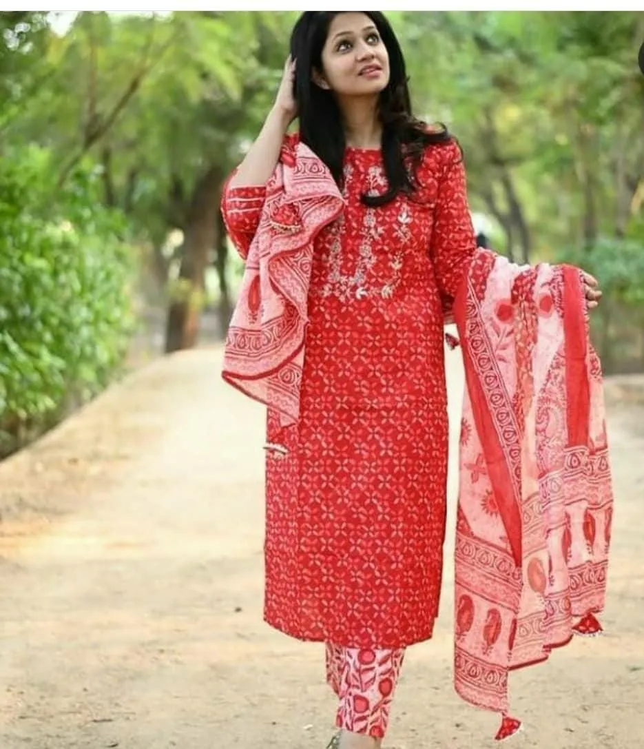 Elegant Cotton Kurta Sets for Women-SHKS1136