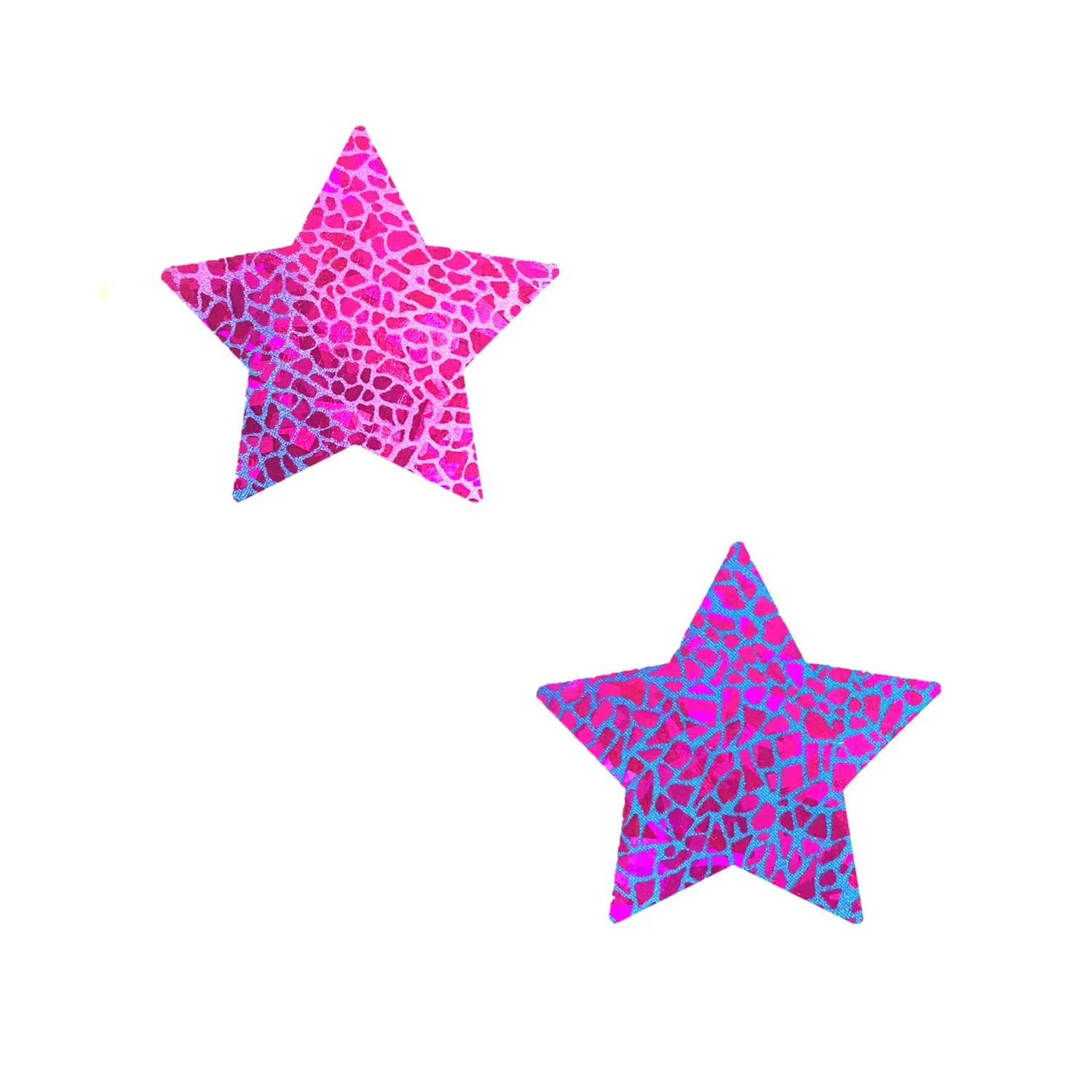 Eragon Pink Holographic Blacklight Starry Nights Small Body Stickers 6PK