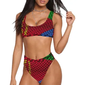 ERITREA FLAG Sport Top & High-Waisted Bikini Swimsuit