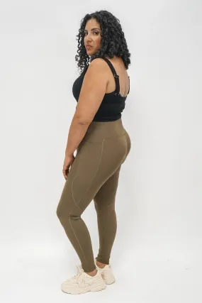 Essential Waist Shaper Leggings in Olive