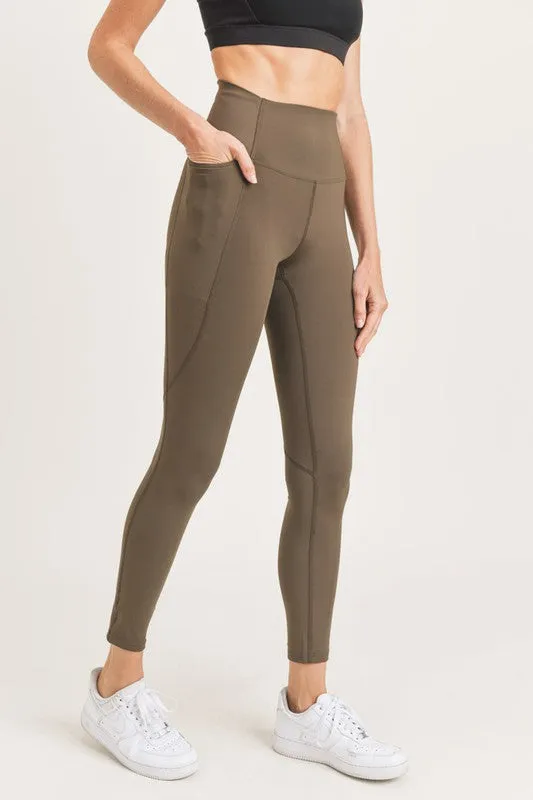 Essential Waist Shaper Leggings in Olive