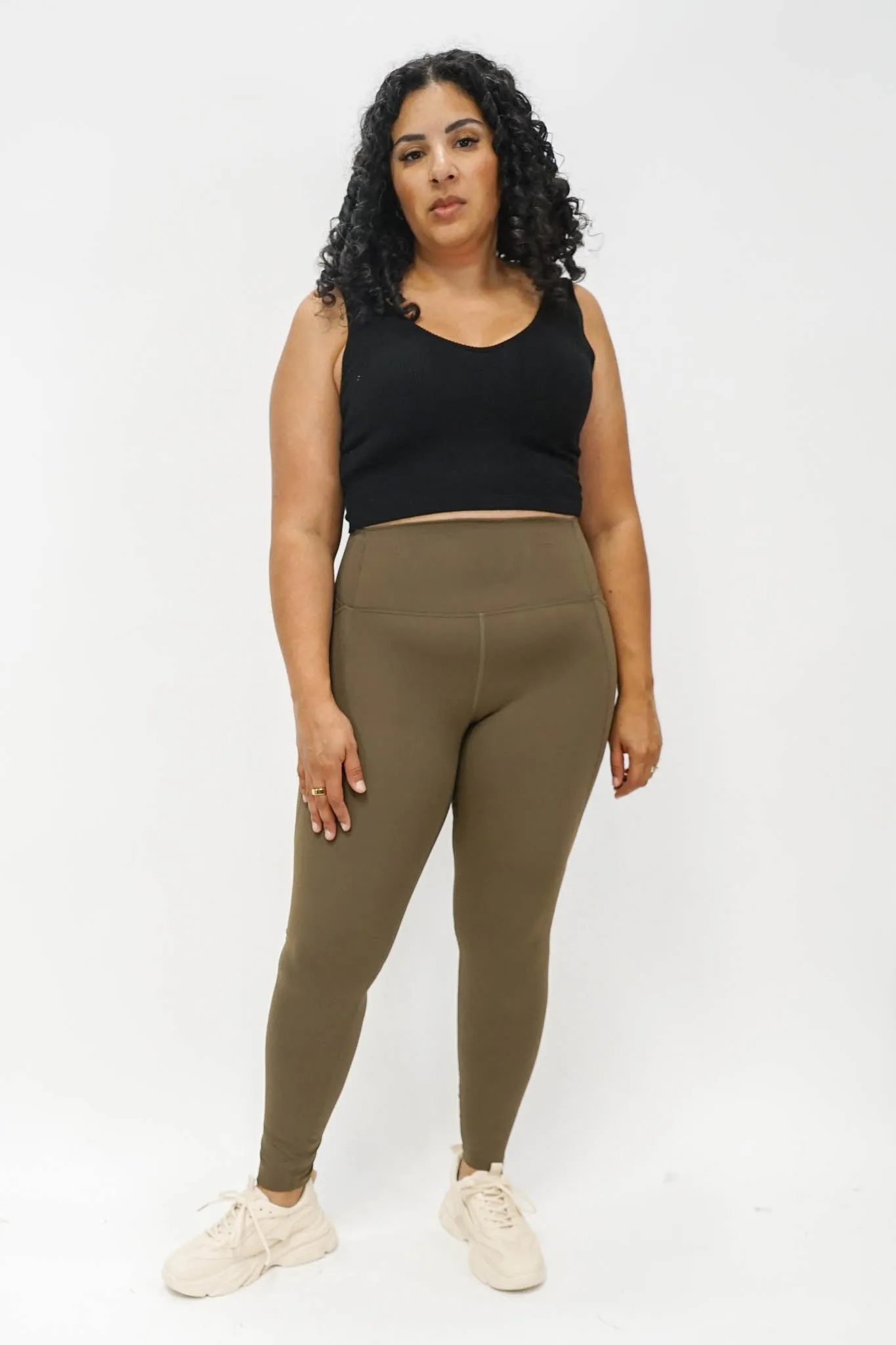 Essential Waist Shaper Leggings in Olive