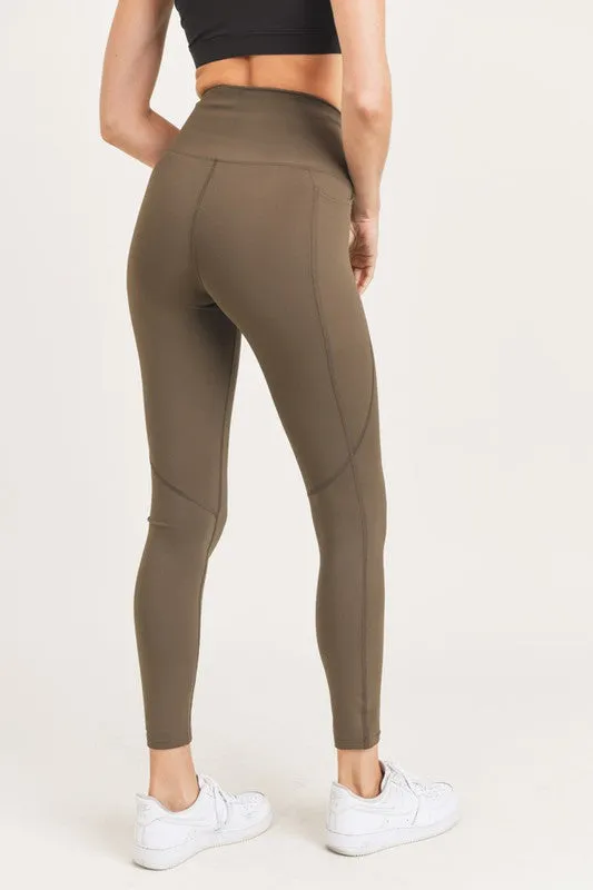 Essential Waist Shaper Leggings in Olive