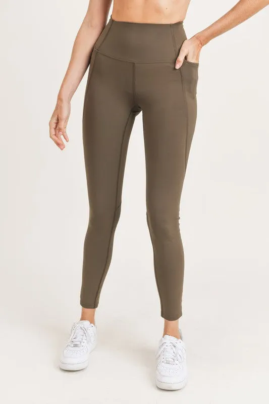 Essential Waist Shaper Leggings in Olive