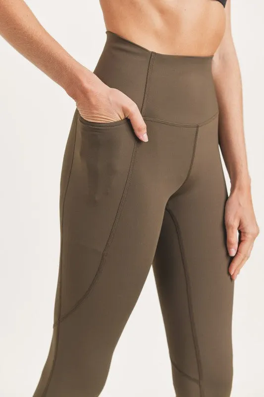 Essential Waist Shaper Leggings in Olive