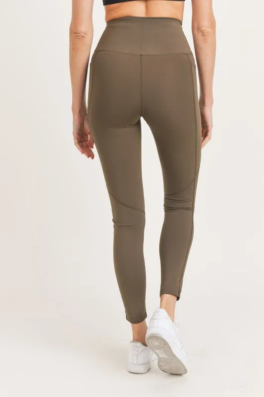 Essential Waist Shaper Leggings in Olive