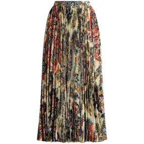  Pleated Mid-Length A-Line Skirts