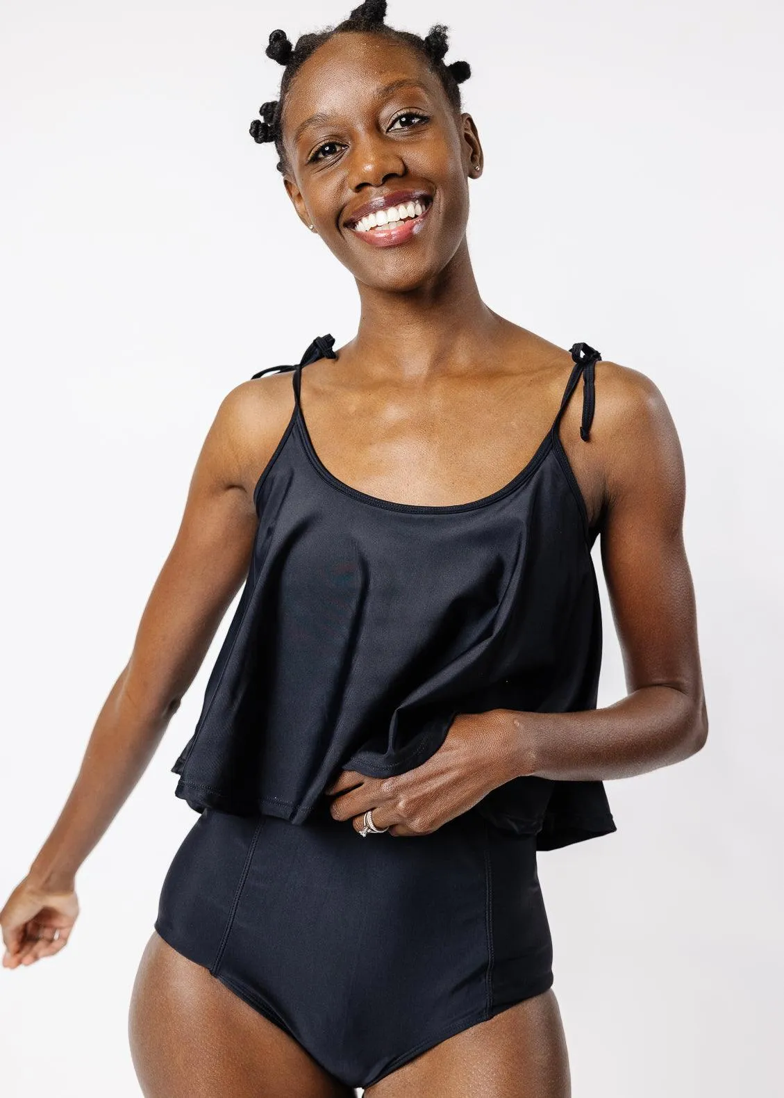 Extended High-Waisted Bottoms | Black
