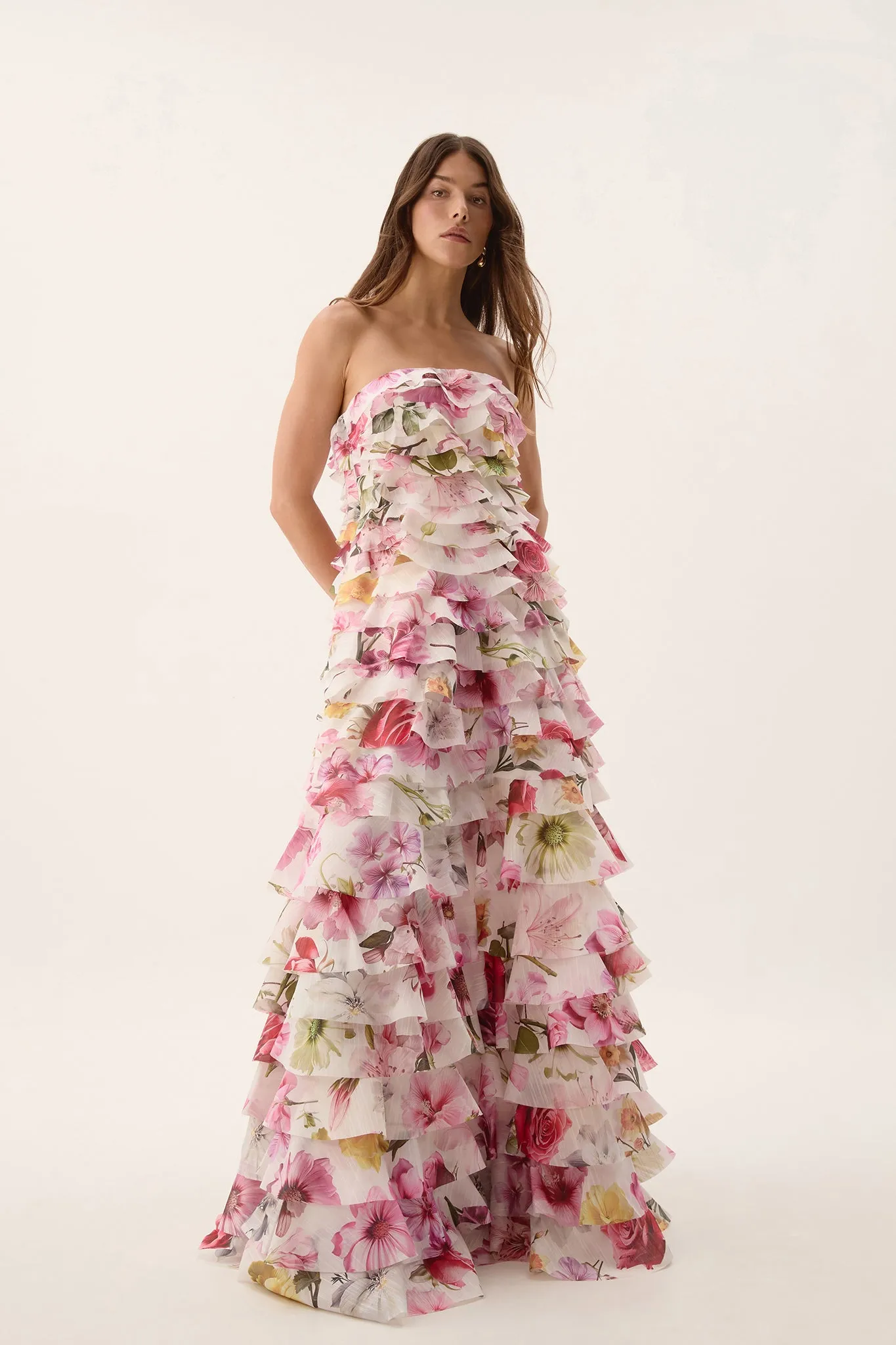 Fleur Pleated Gown