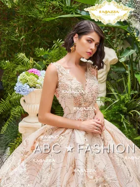 Floral Print Quinceanera Dress by Ragazza DV32-532