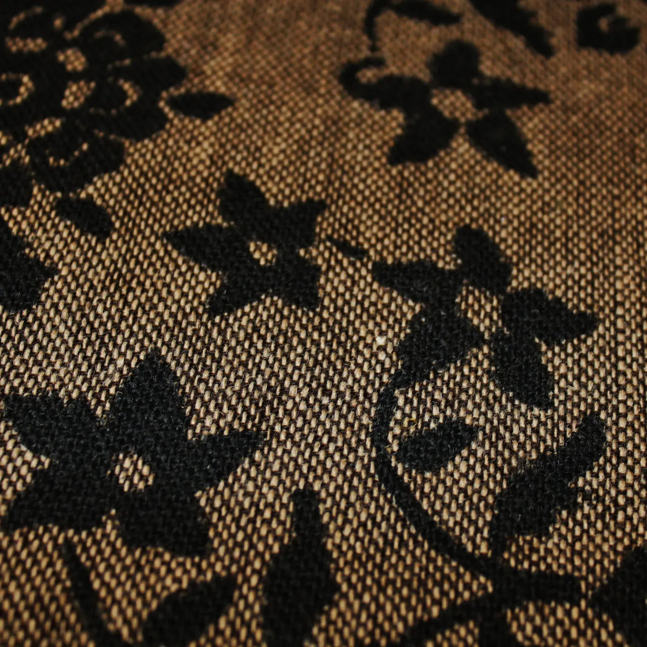 Floral Wool Printed - Brown