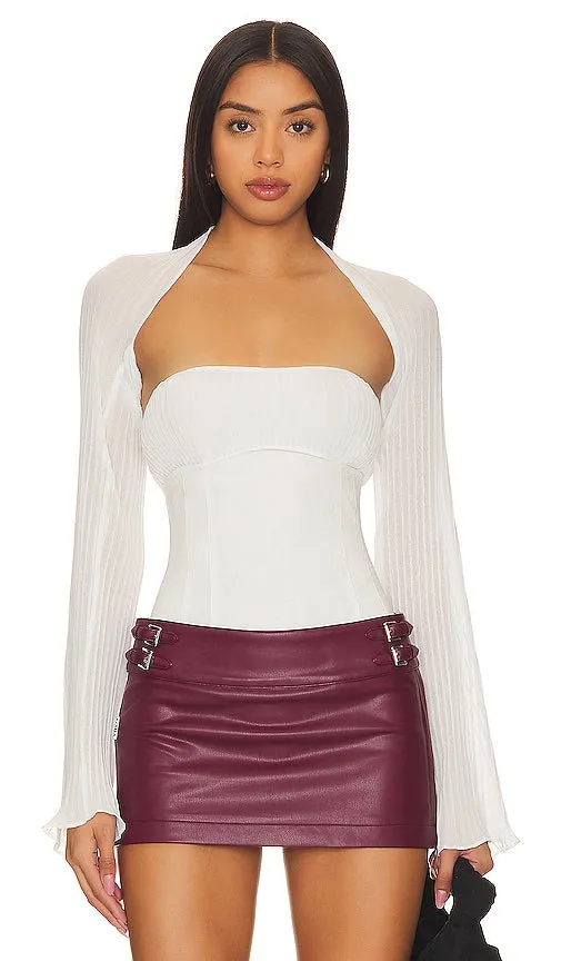 Free People x REVOLVE Elvie Corset Top in Ivory