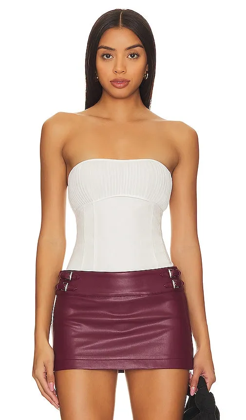 Free People x REVOLVE Elvie Corset Top in Ivory