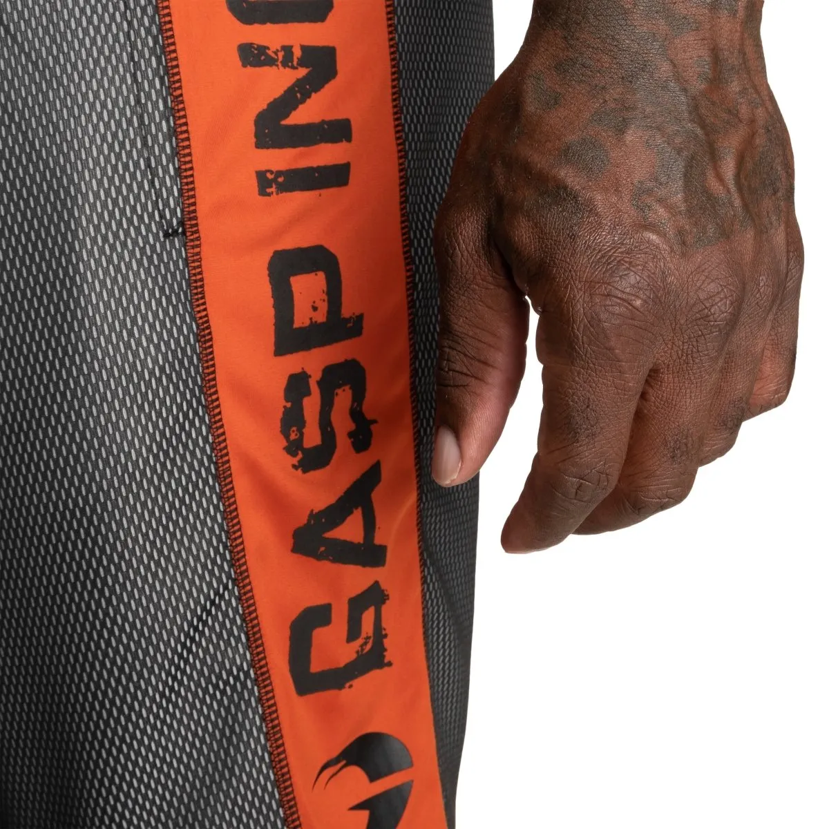 GASP No1 Mesh Shorts - Black-Flame