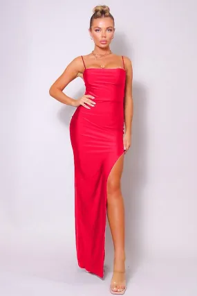Geovan Sexy Front Slit Maxi Dress