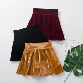 Girls Solid Color Casual Pleated Skirts Toddler Girl Wholesale Clothing